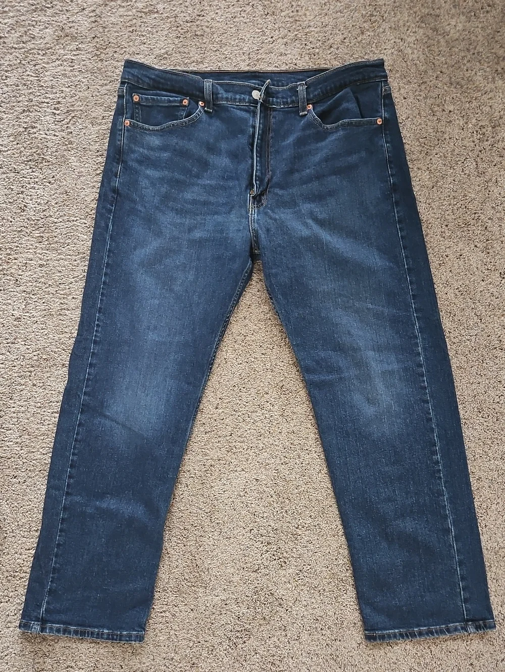 Levi's Strauss Blue Straight-Leg Jeans